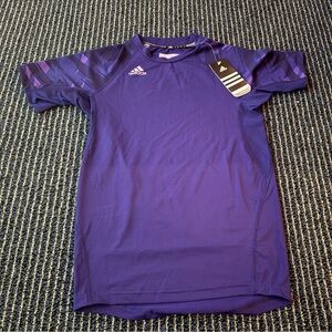 Adidas Techfit Climalite Shirt in Deep Purple